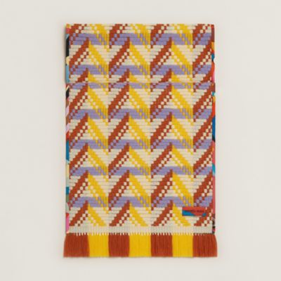 Zoom Chevron scarf - Red | Hermès USA